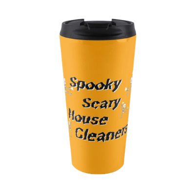 Spooky House Cleaners Savvy Cleaner Funny Cleaning Gifts Travel Mug