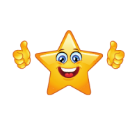 Star With Thumbs Up Icon