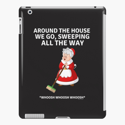 Sweeping All the Way, Savvy Cleaner Funny Cleaning Gifts, Cleaning Ipad Case