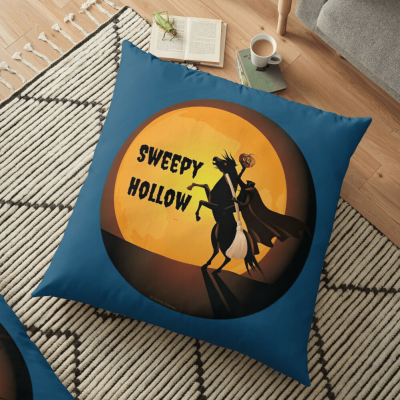 Sweepy Hollow, Savvy Cleaner Funny Cleaning Gifts, Cleaning Floor Pillow