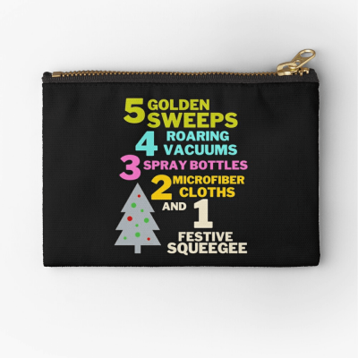 1 Festive Squeegee Savvy Cleaner Funny Cleaning Gifts Zipper Bag