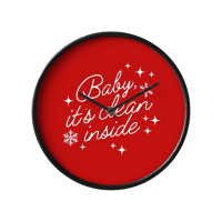 Baby It's Clean Inside Savvy Cleaner Funny Cleaning Gifts Clock 2