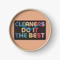 Cleaners Do It Best Savvy Cleaner Funny Cleaning Gifts Clock