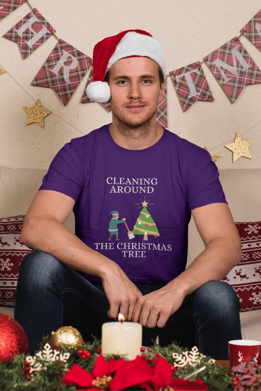 Cleaning Around the Christmas Tree Savvy Cleaner Funny Cleaning Shirts Classic T-Shirt