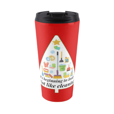 A Lot Like Cleaning Savvy Cleaner Funny Cleaning Gifts Travel Mug