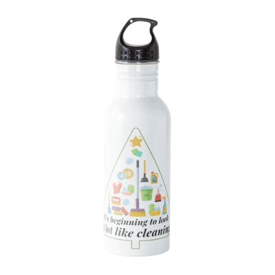 A lot Like Cleaning Savvy Cleaner Funny Cleaning Gifts Water Bottle