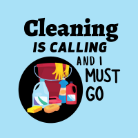 226 Cleaning is Calling Savvy Cleaner Funny Cleaning Shirts A