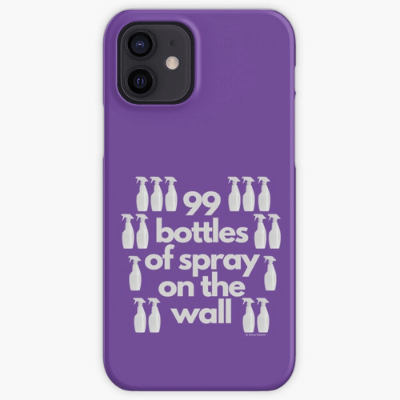 99 Bottles of Spray on the Wall Savvy Cleaner Funny Cleaning Gifts Iphone Case