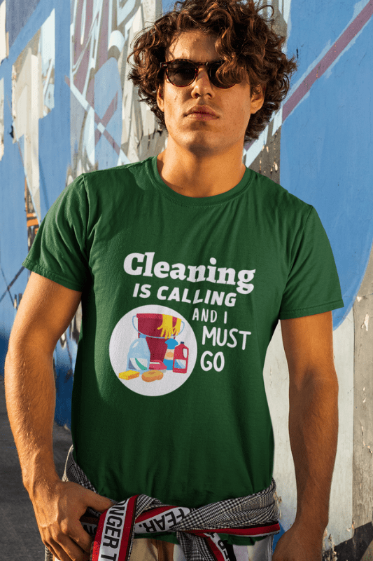 Cleaning is Calling Savvy Cleaner Funny Cleaning Shirts Classic T-Shirt