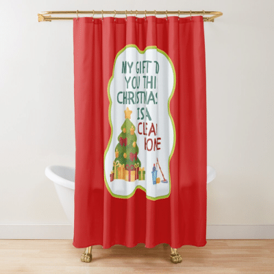 My Gift to You This Christmas Savvy Cleaner Funny Cleaning Gifts Shower Curtain