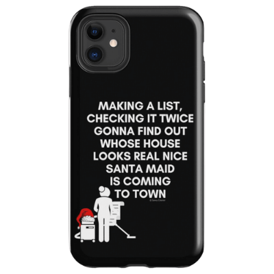 Santa Maid Savvy Cleaner Funny Cleaning Gifts Iphone Case