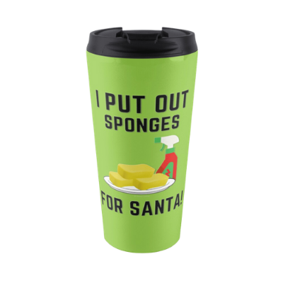 Sponges for Santa Savvy Cleaner Funny Cleaning Gifts Travel Mug