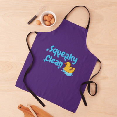 Squeaky Clean Savvy Cleaner Funny Cleaning Gifts Apron
