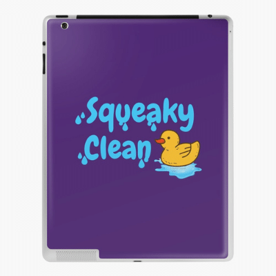 Squeaky Clean Savvy Cleaner Funny Cleaning Gifts Ipad Case