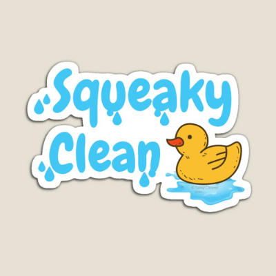 Squeaky Clean Savvy Cleaner Funny Cleaning Gifts Magnet