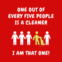 189 One Out of Five Savvy Cleaner Funny Cleaning Shirts B