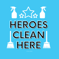 264 Heroes Clean Here Savvy Cleaner Funny Cleaning Shirts B