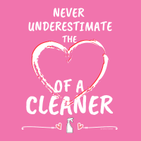 265 Heart of a House Cleaner Savvy Cleaner Funny Cleaning Shirts A