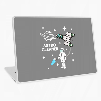 Astro Cleaner Savvy Cleaner Funny Cleaning Gifts Laptop Skin