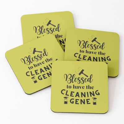 Cleaning Gene Savvy Cleaner Funny Cleaning Gifts Coasters