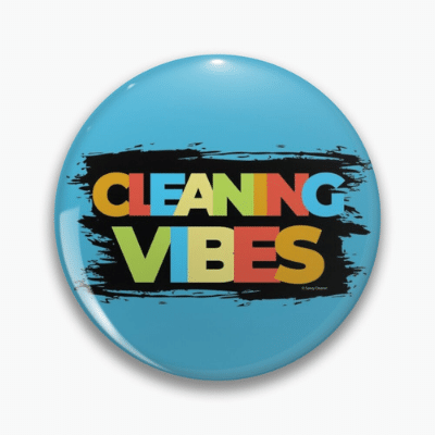 Cleaning Vibes Savvy Cleaner Funny Cleaning Gifts Pin
