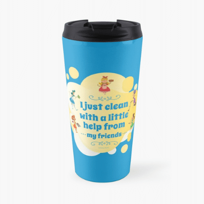 Help From My Friends Savvy Cleaner Funny Cleaning Gifts Travel Mug