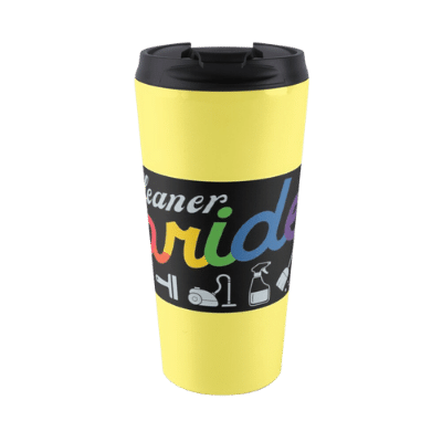 Retro Cleaner Pride Savvy Cleaner Funny Cleaning Gifts Travel Mug