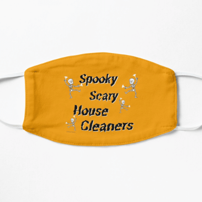 Spooky House Cleaners Savvy Cleaner Funny Cleaning Gifts Facemask