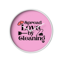 Spread Love By Cleaning Savvy Cleaner Funny Cleaning Gifts Clock