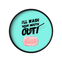 Wash Your Wash Your Mouth Out Savvy Cleaner Funny Cleaning Gifts Clock