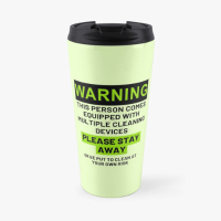 At Your Own Risk Savvy Cleaner Funny Cleaning Gifts Travel Mug