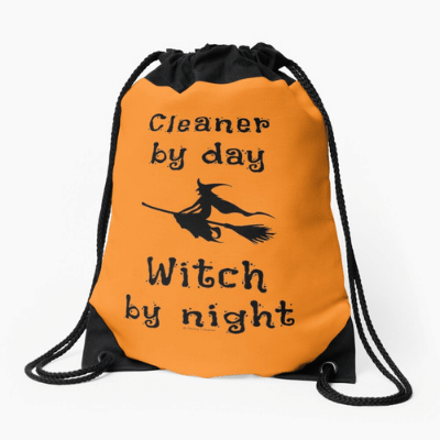 Cleaner By Day Savvy Cleaner Funny Cleaning Gifts Drawstring Bag