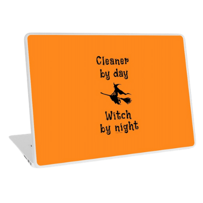 Cleaner by Day Savvy Cleaner Funny Cleaning Gifts Laptop Skin