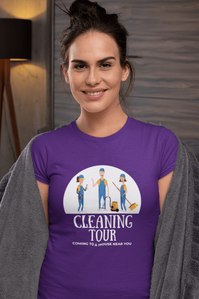 Cleaning Tour Savvy Cleaner Funny Cleaning Shirts Women's Classic T-Shirt