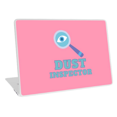 Dust Inspector Savvy Cleaner Funny Cleaning Gifts Laptop Skin