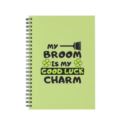 Good Luck Charm Savvy Cleaner Funny Cleaning Gifts Spiral Notebook