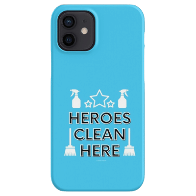 Heroes Clean Here Savvy Cleaner Funny Cleaning Gifts Iphone Case