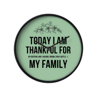 I Am Thankful Savvy Cleaner Funny Cleaning Gifts Clock