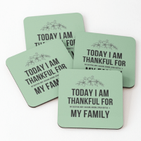 I Am Thankful Savvy Cleaner Funny Cleaning Gifts Coasters