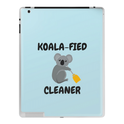 Koalafied Cleaner Savvy Cleaner Funny Cleaning Gifts Ipad Case