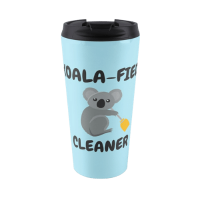 Koalafied Cleaner Savvy Cleaner Funny Cleaning Gifts Travel Mug