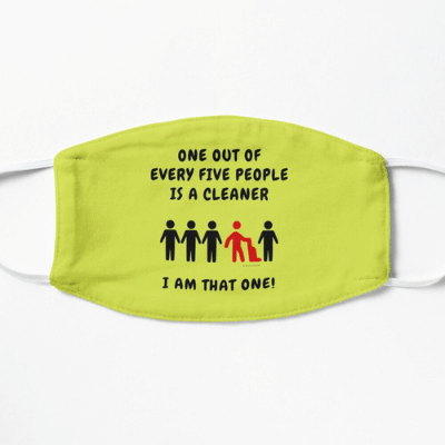 One Out of Every Five Savvy Cleaner Funny Cleaning Gifts Facemask