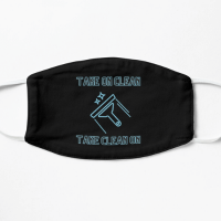 Take On Clean Savvy Cleaner Funny Cleaning Gifts Facemask