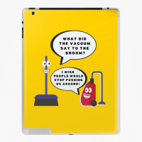 Vacuum Joke Savvy Cleaner Funny Cleaning Gifts Ipad Case