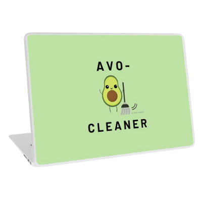 Avo-Cleaner Savvy Cleaner Funny Cleaning Gifts Laptop Skin