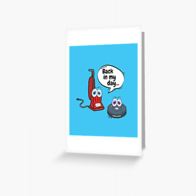 Back In My Day Savvy Cleaner Funny Cleaning Gifts Greeting Card