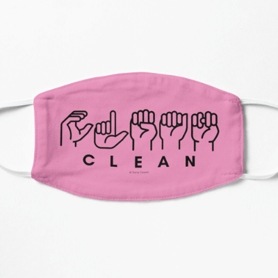 Clean Sign Language Savvy Cleaner Funny Cleaning Gifts Facemask