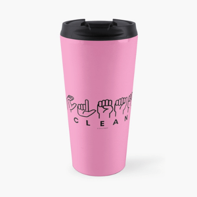 Clean Sign Language Savvy Cleaner Funny Cleaning Gifts Travel Mug