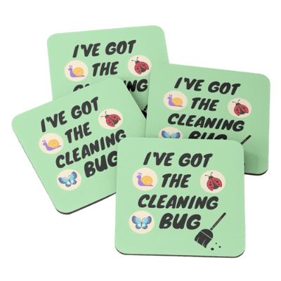 Cleaning Bug Savvy Cleaner Funny Cleaning Gifts Coasters