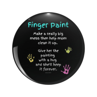 Finger Paint Savvy Cleaner Funny Cleaning Gifts Pin